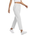 thumbnail image 1 of Nestiefly Women's Golf Pants with Pockets Casual Straight Leg High Waisted Sweatpants Lounge Beach Vacation Travel Pants with Pockets White S, 1 of 7