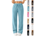 thumbnail image 1 of Nestiefly Women's Wide Leg Sweatpants Baggy Winter High Waisted pants | Soft, Yoga Pants, Gym Sports, Loose Fit, Comfortable Joggers 2026 Light Blue XL, 1 of 7