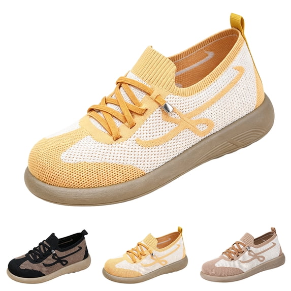 Nestiefly Women's Wide Toe Box Barefoot Walking Shoes Flats | Width Minimalist, Breathable Knit Mesh, Lightweight, Comfortable Casual Black Wide 6