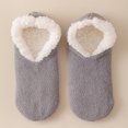 thumbnail image 1 of Nestiefly Womens Fuzzy Non Slip Gripper Slipper Socks, Warm House Slippers | Slipper Socks Ultra-Soft Dark Gray, 1 of 3