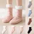 thumbnail image 1 of Nestiefly Womens Slipper Socks with Grips Winter Warm Fuzzy Fluffy Thick Thermal Fleece Cabin Indoor Socks Pink, 1 of 7