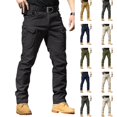 thumbnail image 1 of Nestiefly Work Pants for Men Stretch Hiking Cargo Pant Outdoor Casual Waterproof Trouser with Multi Pockets(No Belt) Black XL, 1 of 10