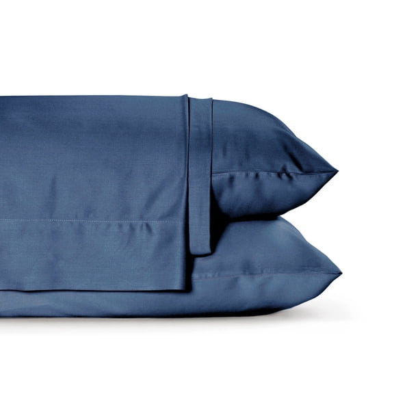 Nestin Luxury Rayon from Bamboo 4 Piece Queen Sheet Set, 250 Thread Count, Denim Blue