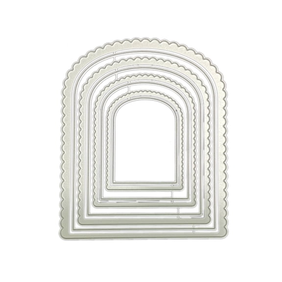 Nesting Arch Cutting Dies Embossing Die Cuts 4 x 4.7Inch for Birthday Card Making Scrapbooking Photo Album Paper Crafts