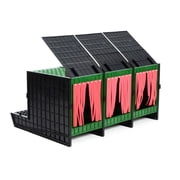 Hatching Time Roll-Out Nesting Box for Poultry, 3 Section, ABS Plastic, Rear Egg Collection, Fits Cimuka Coops, Anti-Roost Design