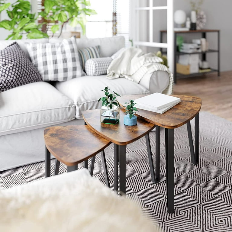 Free Shipping Nesting Coffee Table Set of 3 Livingroom End Tables Walmart