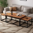 thumbnail image 1 of Nesting Coffee Tables,3 Piece Living Room Coffee Table, Rectangular Coffee Table Set,End Table Side Tables for Living Room Bedroom, 1 of 6