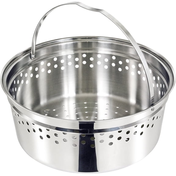 Nesting Colander, Steamer & Cooker Insert | 100% 18-8 Stainless Steel | Custom Fit Qt Stock Pot | Space-Saving Marine & RV Cookware Accessory