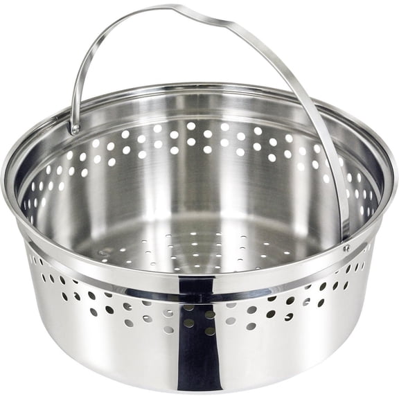 Nesting Colander, Steamer & Cooker Insert | 100% 18-8 Stainless Steel | Space-Saving Marine & RV Cookware Accessory