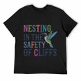 thumbnail image 1 of Nesting In The Safety Of Cliffs Funny T-Shirt Men Women Tshirts, 1 of 5