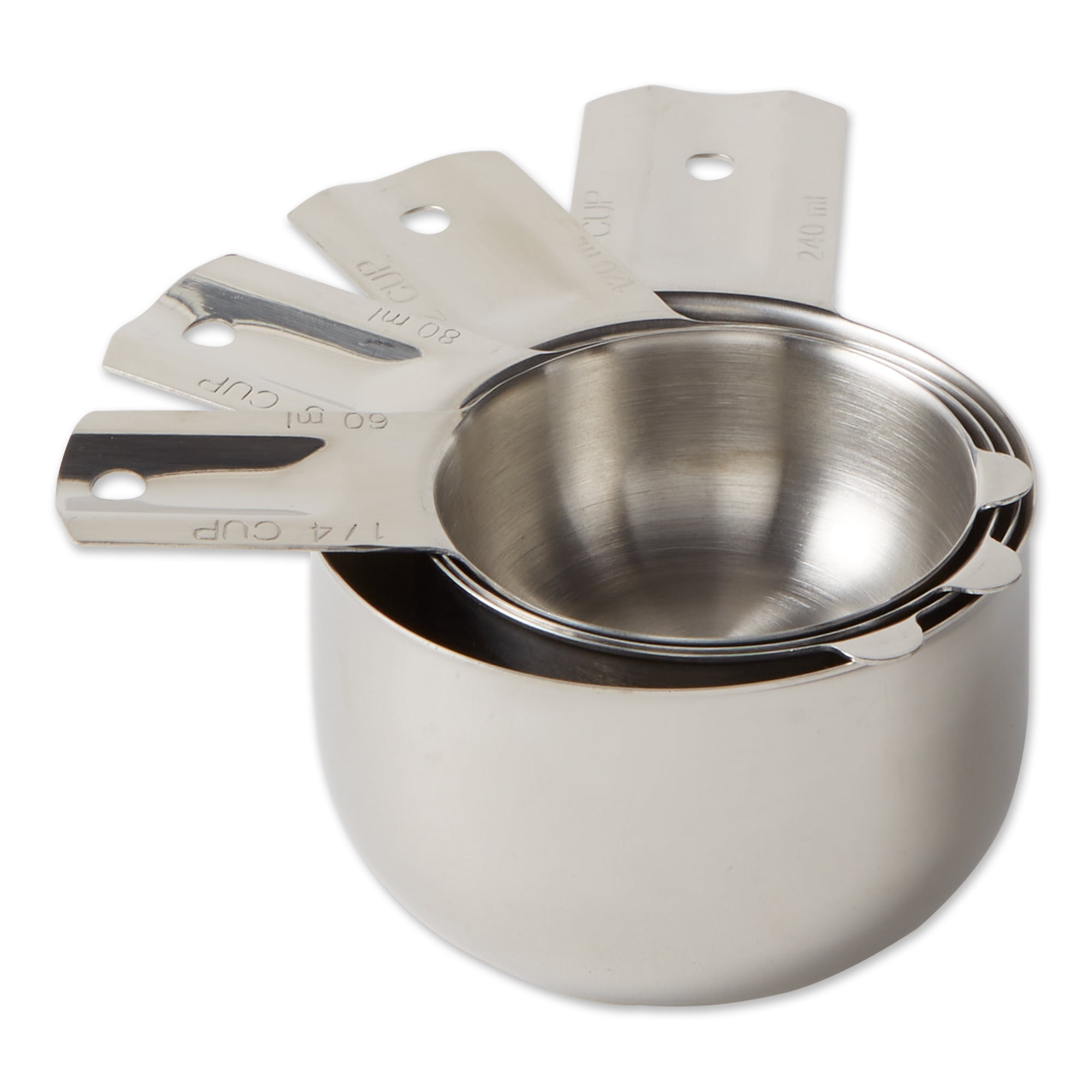 RSVP Endurance Stainless Steel Nesting Measuring Cups Set of 4