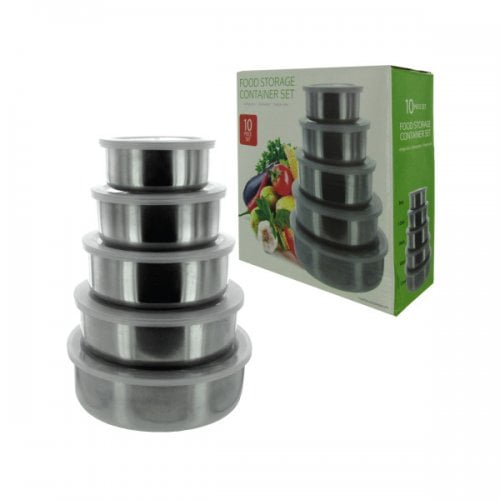 Nesting Metal Food Storage Container Set (Available in a pack of 1)