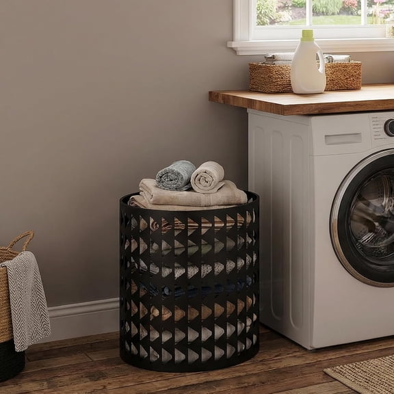 Nesting Outdoor Side , Small Round Metal Coffee Tables Set of 3, Stacking End for Garden Apartment Small Space, 176lbs, Bedside Tables, Nightstand, Plant Stand$$Garden & Patio