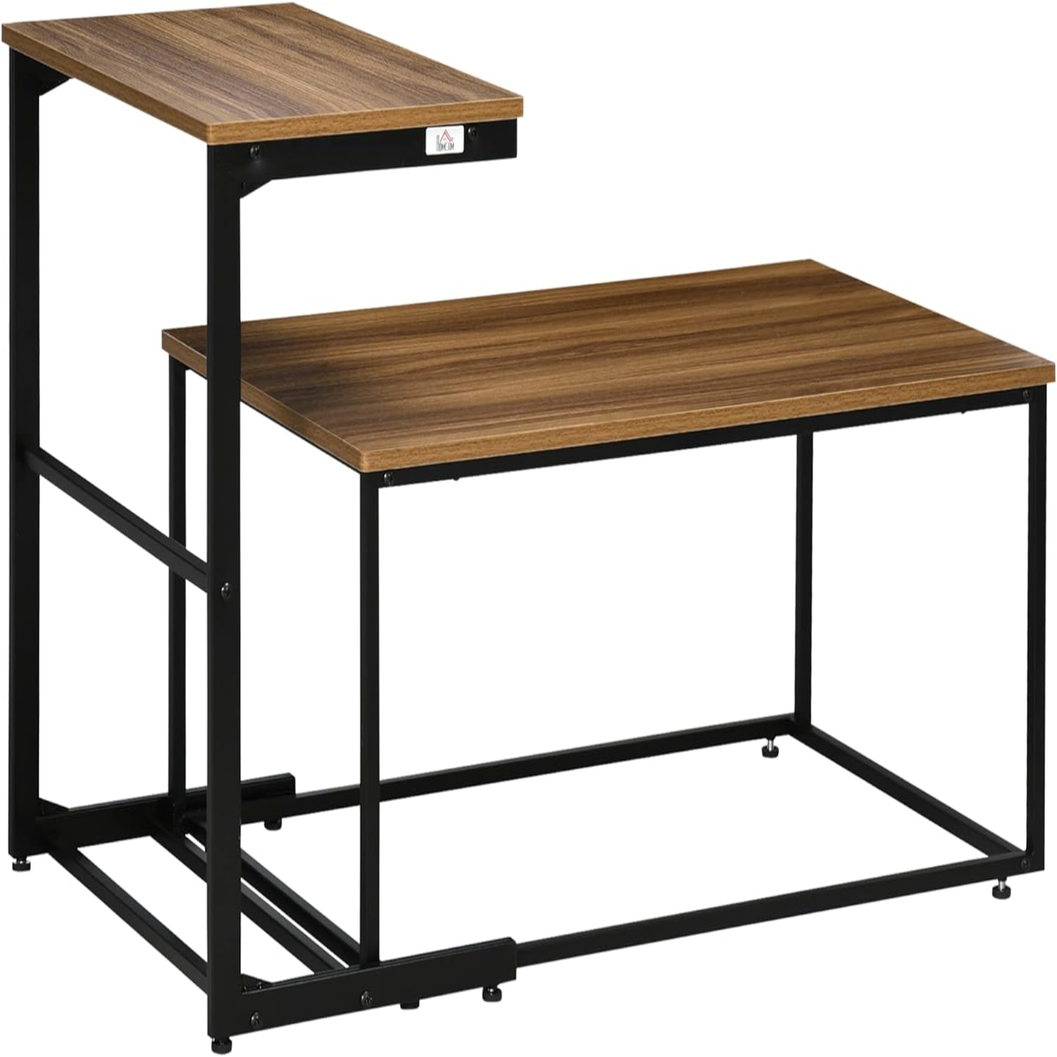 Nesting Tables Industrial Coffee Table Set with Metal Frame