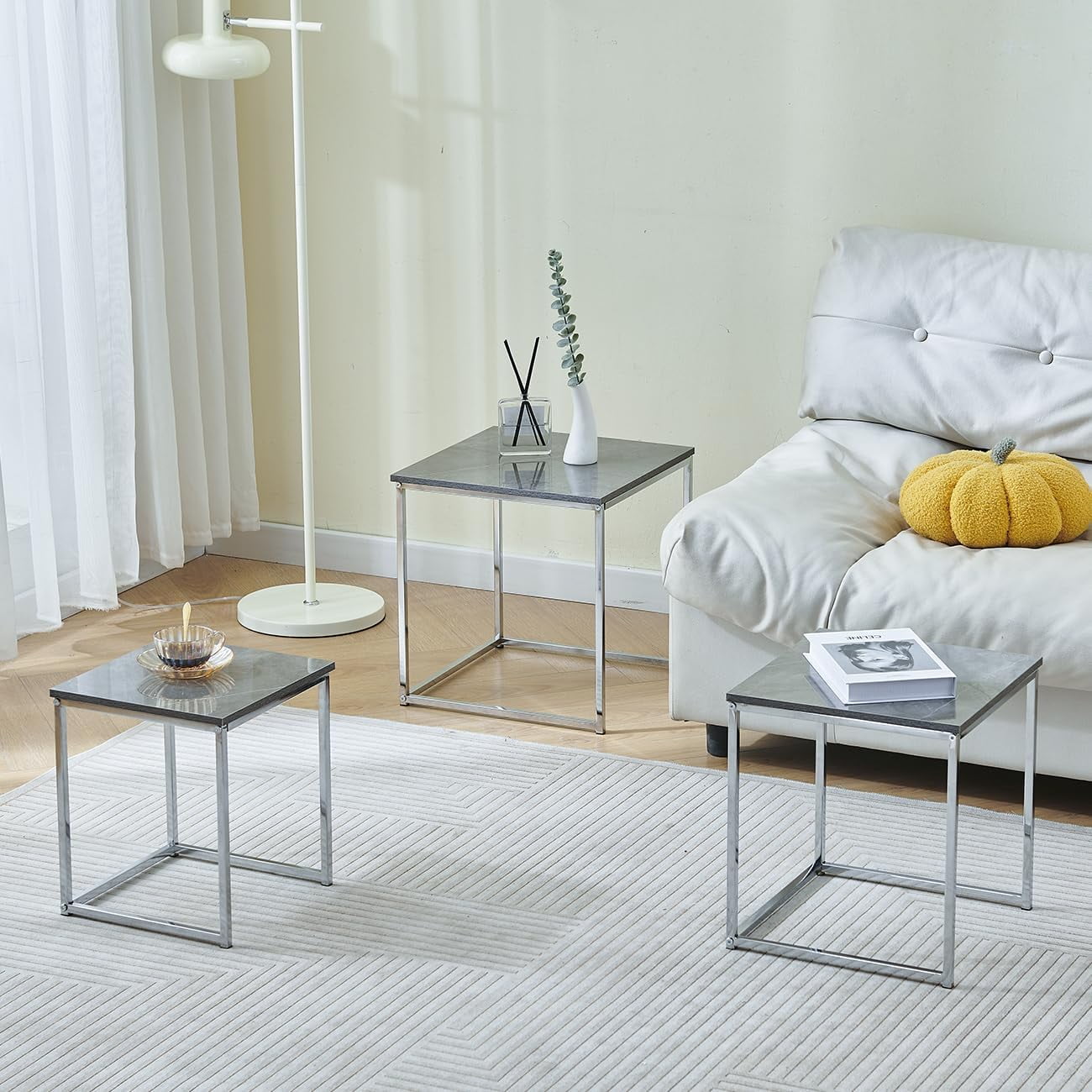 Nesting Tables Nest Coffee Tables High Gloss Square Modern Wood ...