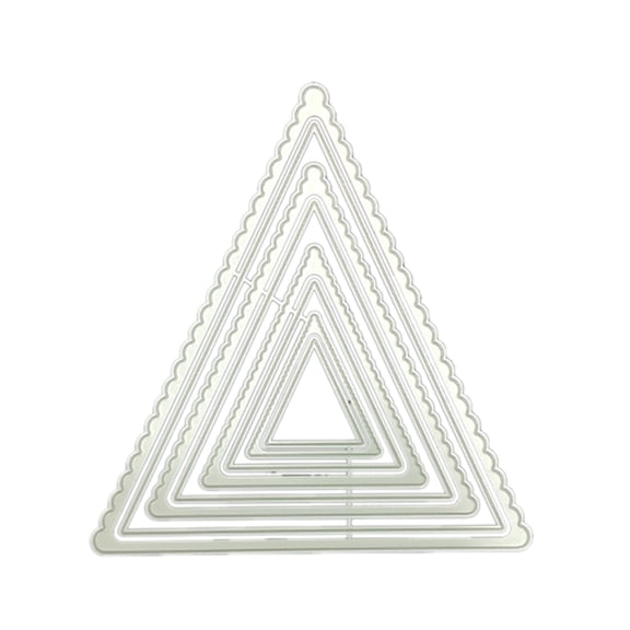 for Triangle Wave Border Embossing Cutting Dies Frame Stencil Template for Card Making Scrapbook Album Kids Love