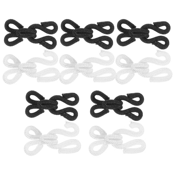 Nestingho 10 Pairs Metal Hook for Bra Button Hooks and Eyes Closure Buckle Sewing Handcraft Fixing Tools
