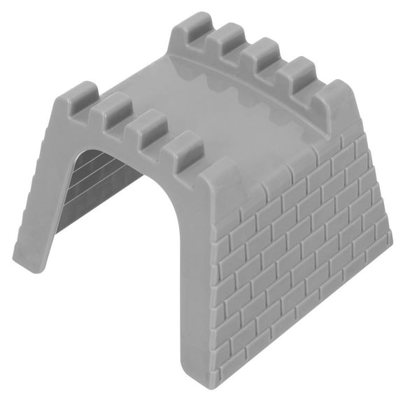 Nestingho 1Set Toy Train Tunnels for Small Trains Plastic Grey 3.9Inch Garden Accessory