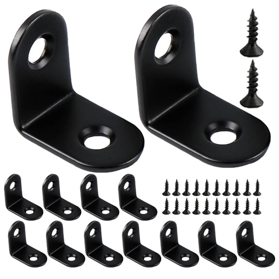 Nestingho 20pcs Corner Braces 90 Degree Corner Brackets Shelf Brackets L Brackets for Shelves