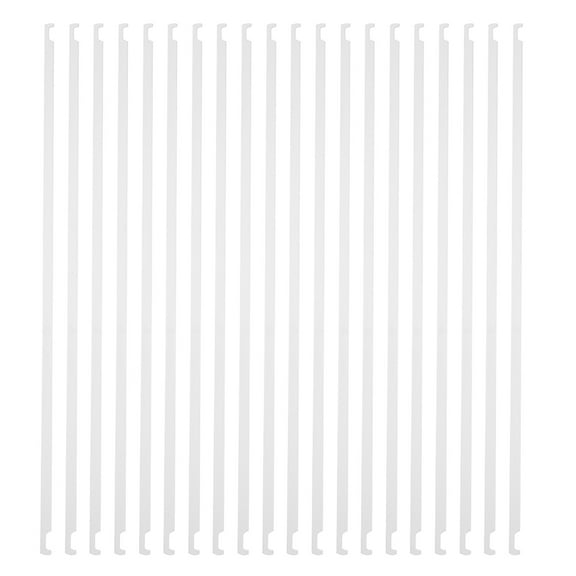Nestingho 20pcs Hanging File Folder Metal Hanging File Bars Folder Metal Rods Office Organizer Supplies