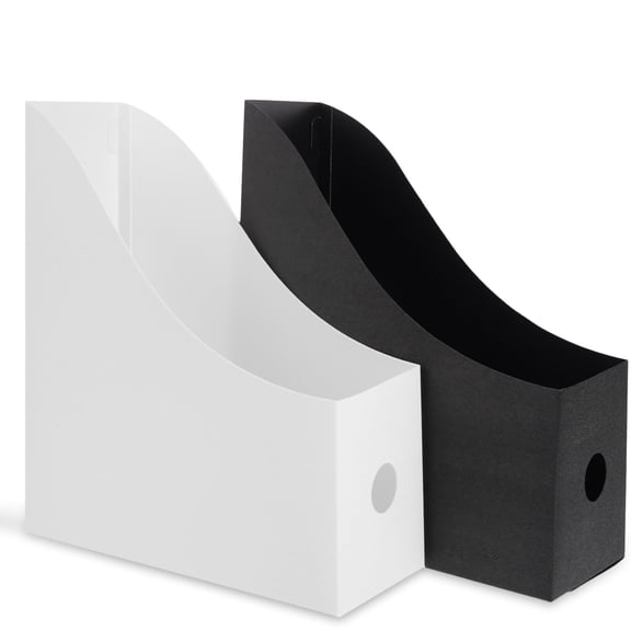 Nestingho 2-Pack Household Magazine Holders and Office Book Organizers, Multi-Function File Storage Solutions