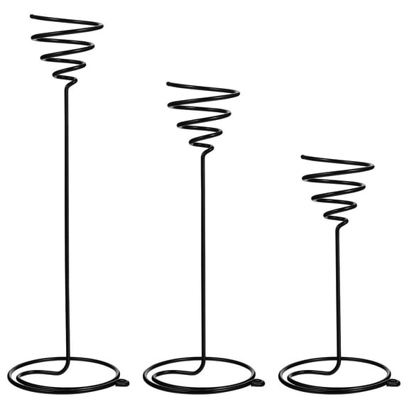 Nestingho 3-Piece Spiral Air Plant Display Stands for Tillandsia, Desktop Flower Holders, Decorative Plant Racks