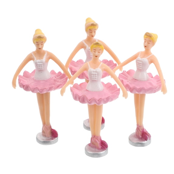 Nestingho 4pcs Rotating Ballerina Princess Dolls For Music Box Delicate Ballet Dancing Figurines Musical Jewelry Box Accessories For Collectors