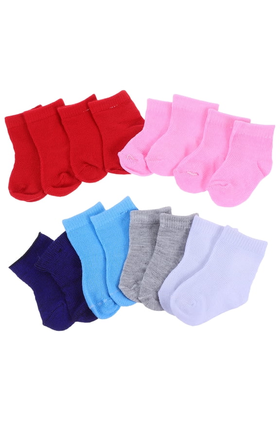 8 Pairs Mini Doll Socks Ornaments for Decorative Playhouse, Cute Small Socks for Dollhouse Accessories