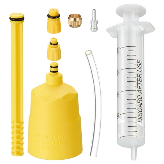 Nestingho Hydraulic Disc Brake Bleed Kit for Road Bikes with Mineral Oil Fluid and Bike Brake Bleeding Tool, Random Style Included