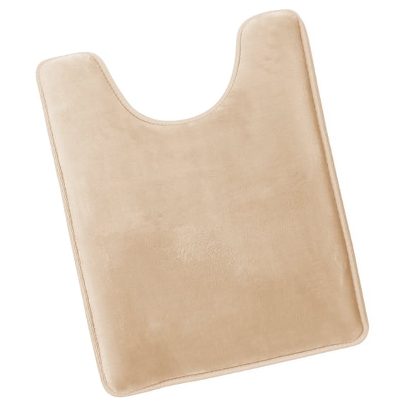 Nestl Contour Absorbent Memory Foam Bath Mat Bathroom Rug, Cream, 24"x20"