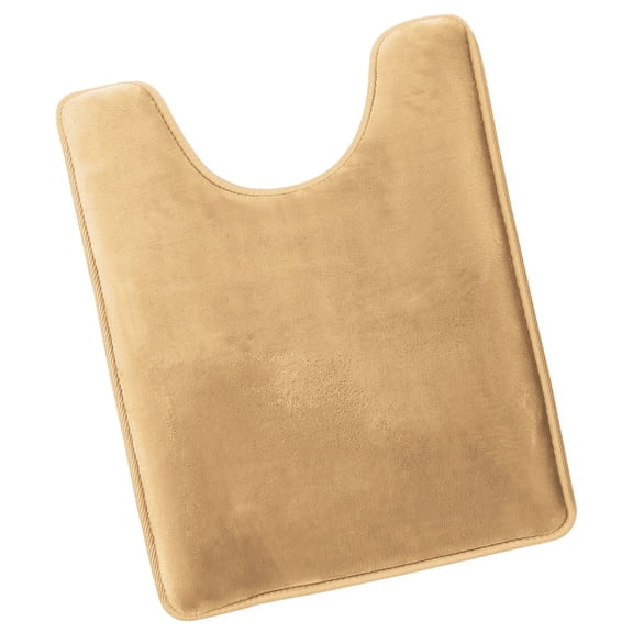 Nestl Contour Absorbent Memory Foam Bath Mat Set Bathroom Rug, Gold, 24"x20"