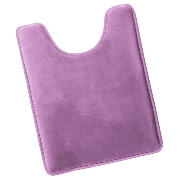 Nestl Contour Absorbent Memory Foam Bath Mat Set Bathroom Rug, Lavender Dream, 24"x20"