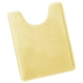 thumbnail image 1 of Nestl Contour Absorbent Memory Foam Bath Mat Set Bathroom Rug, Mellow Yellow, 24"x20", 1 of 7