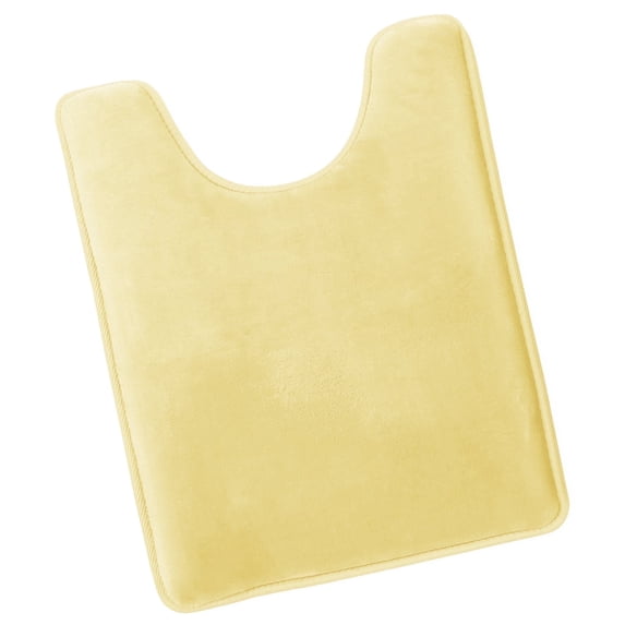 Nestl Contour Absorbent Memory Foam Bath Mat Set Bathroom Rug, Mellow Yellow, 24"x20"