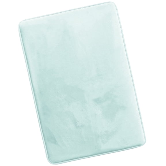 Nestl Absorbent Memory Foam Bath Mat Set Bathroom Rug, Aqua, 20"X30"