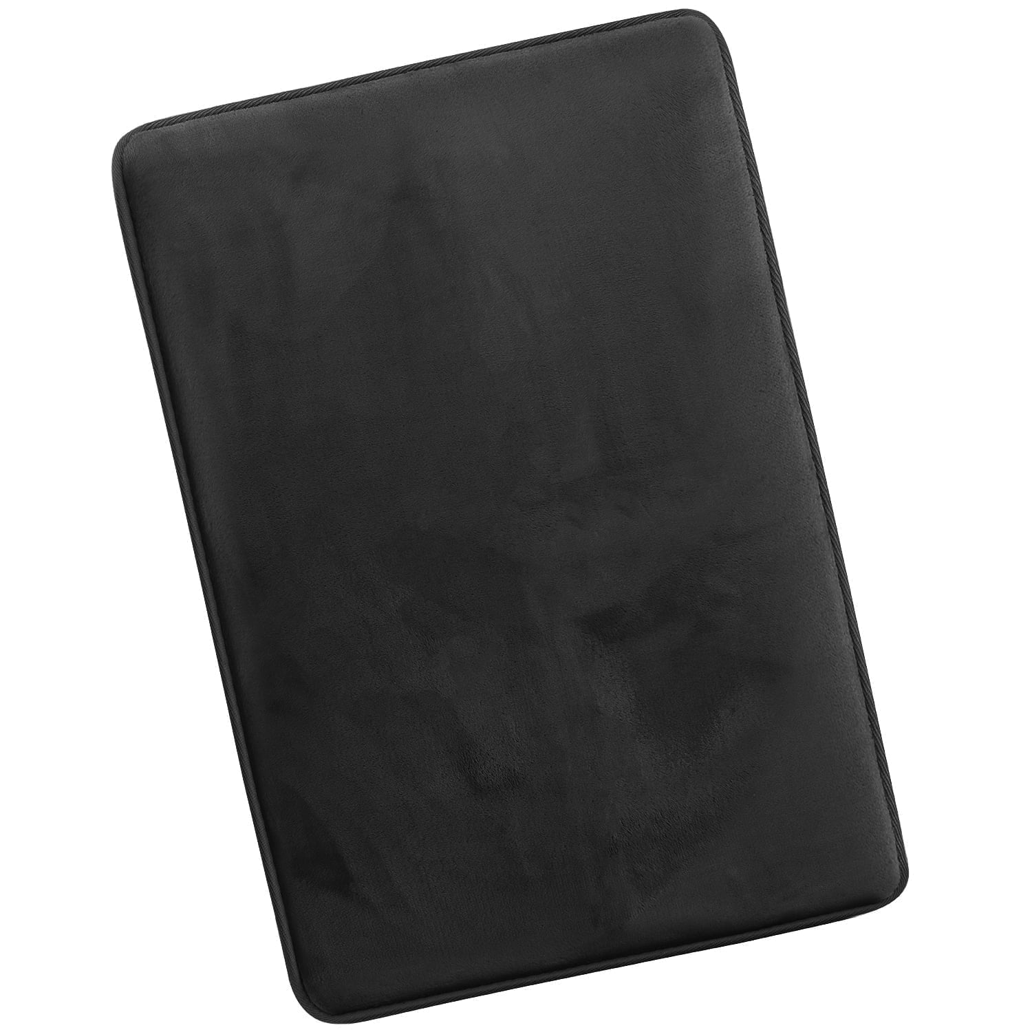 Nestl Absorbent Memory Foam Bath Mat Set Bathroom Rug, Black, 20"X30"