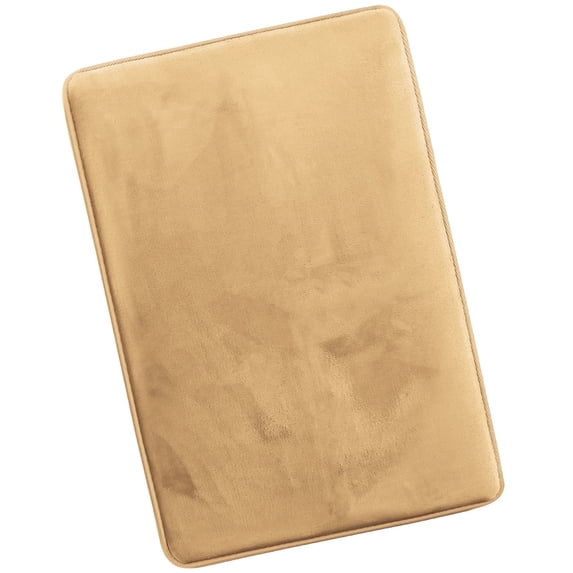Nestl Absorbent Memory Foam Bath Mat Set Bathroom Rug, Gold, 20"X30"