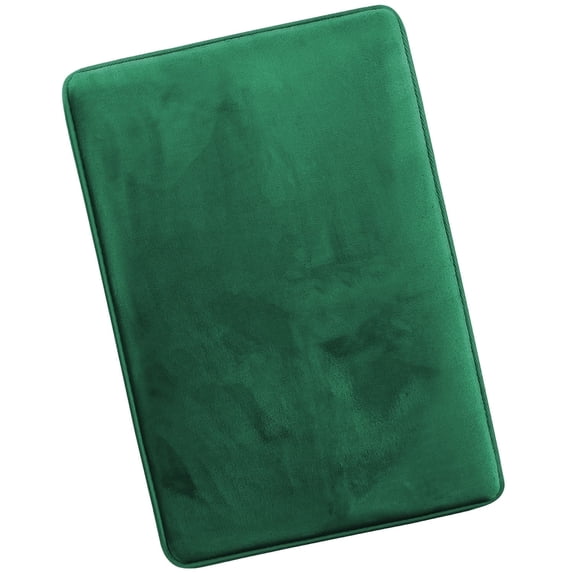 Nestl Absorbent Memory Foam Bath Mat Set Bathroom Rug, Hunter Green, 20"X30"