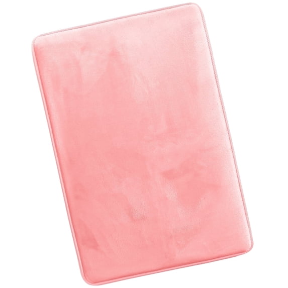Nestl Absorbent Memory Foam Bath Mat Set Bathroom Rug, Misty Rose, 20"X30"