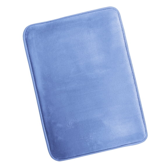 Nestl Absorbent Memory Foam Bath Mat Bathroom Rug, Calm Blue, 17"x24"