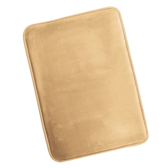 Nestl Absorbent Memory Foam Bath Mat Set Bathroom Rug, Gold, 17"x24"