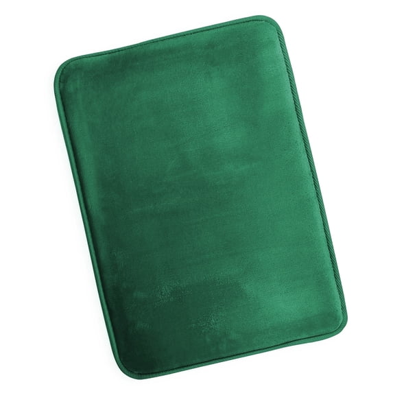 Nestl Absorbent Memory Foam Bath Mat Set Bathroom Rug, Hunter Green, 17"x24"