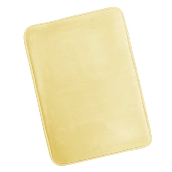 Nestl Absorbent Memory Foam Bath Mat Set Bathroom Rug, Mellow Yellow, 17"x24"