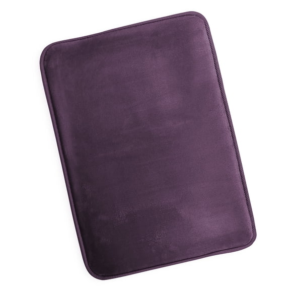 Nestl Absorbent Memory Foam Bath Mat Bathroom Rug, Purple, 17"x24"