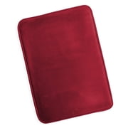 Nestl Absorbent Memory Foam Bath Mat Set Bathroom Rug, Red, 17"x24"