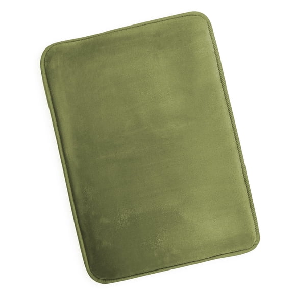 Nestl Absorbent Memory Foam Bath Mat Bathroom Rug, Sage, 17"x24"