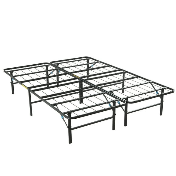 Nestl 14 Platform Bed Frame, Metal Foldable Steel Box Spring Replacement, Cal King