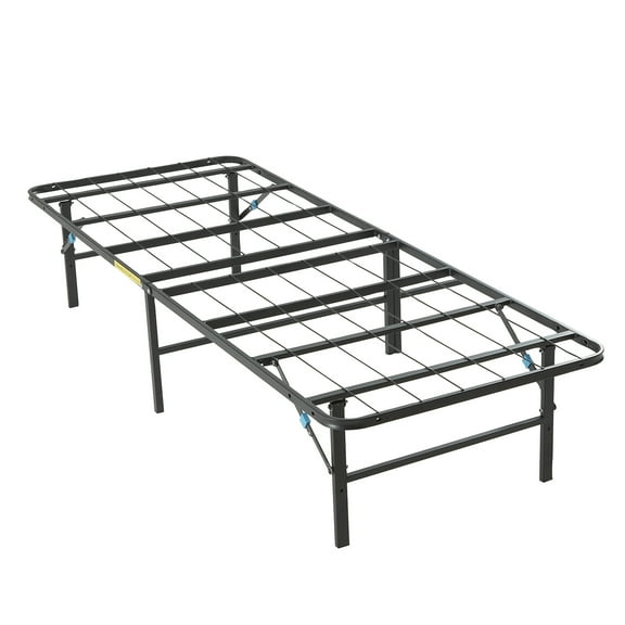 Nestl 14” Platform Bed Frame, Metal Foldable Steel Box Spring Replacement, Twin XL
