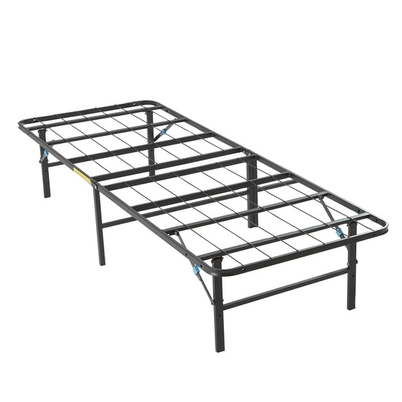 Nestl 14” Platform Bed Frame, Metal Foldable Steel Box Spring Replacement, Twin
