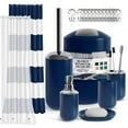Nestl Modern 20-Piece Navy Blue Bathroom Accessories Set - Walmart.com